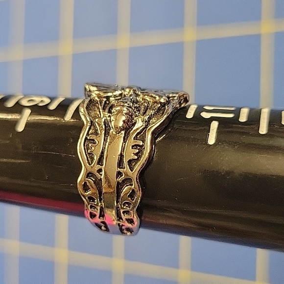 Silver Tone Ring Size 10.5 Spoon Dragonfly - Picture 2 of 8